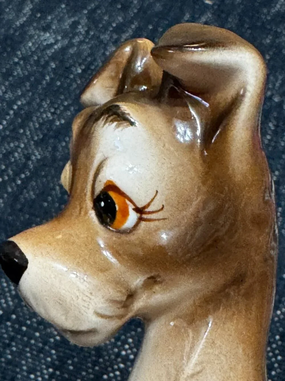 Walt Disney Lady and the Tramp, Tramp Ceramic Figurine, Vintage Circa 1955